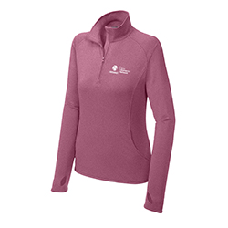 SPORT-TEK WOMENS SPORT WICK STRETCH PULLOVER